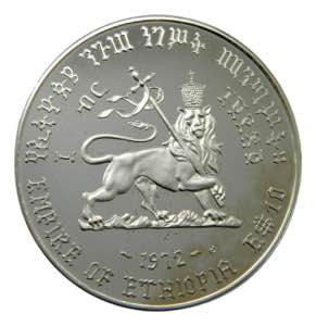 ETIOPIA / ETHIOPIA. EE1964. (1972). 10 birr ... 