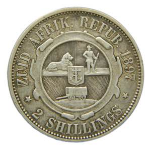SUDAFRICA  / SOUTH AFRICA. 1897. 2 shilling. ... 