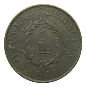 ARGENTINA. Buenos Aires. 1840. 1 Real. ... 