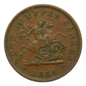 CANADA. 1854. 1 penny ... 