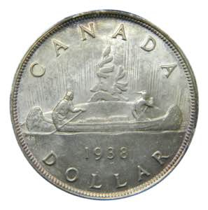 CANADA. Jorge VI. 1938. 1 dólar. (KM#37). ... 