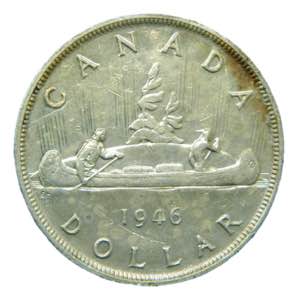 CANADA. Jorge VI. 1946. 1 dólar. (KM#37). ... 