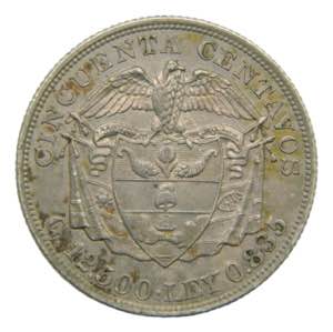 COLOMBIA. 1902. 50 centavos. (KM#192). Ar. 