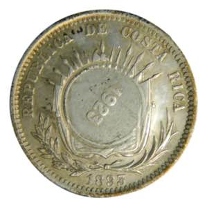 COSTA RICA. 1893 HEATON. 50 céntimos. ... 
