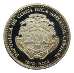 COSTA RICA. 1970. 2 colones. (KM#190). Ar. 