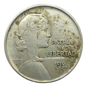 CUBA. 1934. 1 peso. ... 
