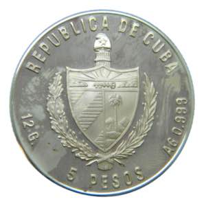 CUBA. 1983. 5 pesos. (KM#115). Ar. XXIII ... 