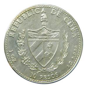 CUBA. 1990. 10 pesos. (KM#266). Ar. Juan de ... 