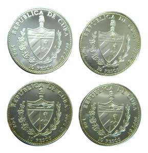 CUBA. 1990. 10 Pesos. Descubrimiento de ... 
