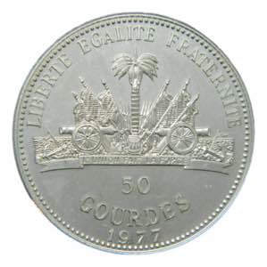 HAITI. 1977. 50 gourdes. ... 