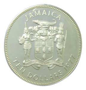JAMAICA. 1977. 10 dólares. (KM#74a). Ar. ... 