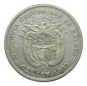 PANAMA. 1904. 50 centésimos. (KM#5). Ar. 