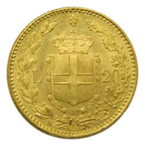 ITALIA / ITALY. Umberto I. 1882 R. 20 liras. ... 