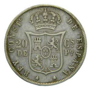 FILIPINAS / PHILIPPINES. 1883. 20 centavos. ... 