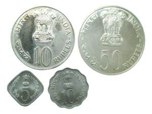 INDIA. Republica. Set 3 monedas 20 y 10 ... 
