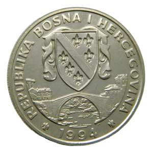 BOSNIA Y HERZEGOVINA. 1994. 500 dinara. ... 