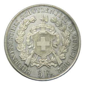 SUIZA / SWITZERLAND. 1872. 5 francos. ... 
