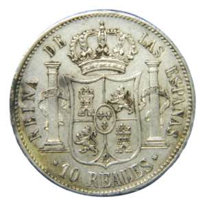 ESPAÑA / SPAIN. Isabel II. 1853 Madrid. 10 ... 