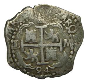 Carlos II (1665-1700) 1694 M. 2 Reales Lima ... 