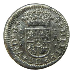 Felipe V (1700-1746). 1734. PA. 1/2 Real. ... 