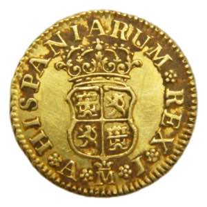 Felipe V (1700-1746). 1745 AJ. 1/2 escudo. ... 