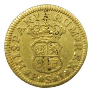 Felipe V (1700-1746). 1744 PJ. 1/2 escudo. ... 