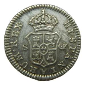 Carlos III (1759-1788). 1773 CF. 1/2 real. ... 