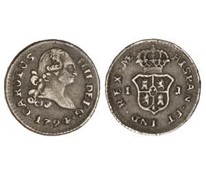 LIMA. Carlos IV (1788 - 1808). 1794 IJ. 1/4 ... 