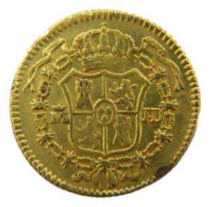 Carlos III (1759-1788). 1783 JD. 1/2 escudo. ... 