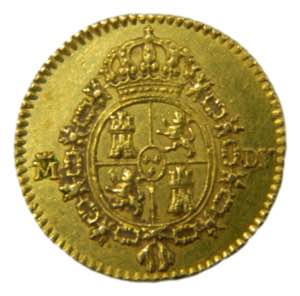 Carlos III (1759-1788). 1786 DV. 1/2 escudo. ... 