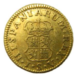 Carlos III (1759-1788). 1760 JV. 1/2 escudo. ... 