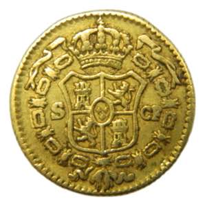 Carlos III (1759-1788). 1777 CF. 1/2 escudo. ... 