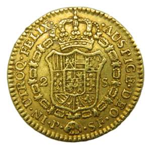 Carlos III (1759-1788). 1777 SF . 2 escudos. ... 