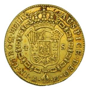 Carlos III (1759-1788). 1781 JD. 4 escudos. ... 