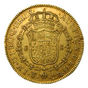 Carlos III (1759-1788). 1780 PR.  8 escudos. ... 
