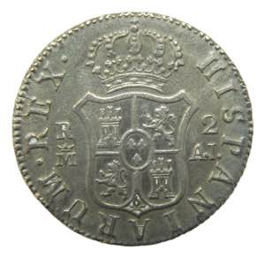 Carlos IV (1788-1808). 1808 AI.  2 reales. ... 