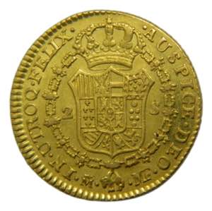 Carlos IV (1788-1808). 1800 MF. 2 escudos. ... 