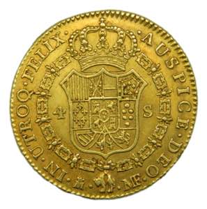 Carlos IV (1788-1808). 1795 MF. 4 escudos. ... 