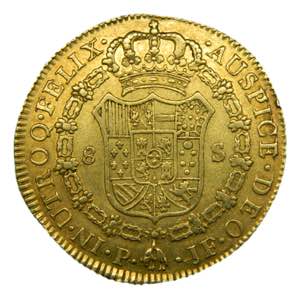 Carlos IV (1788-1808). 1796 JF. 8 escudos. ... 
