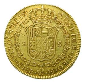 Carlos IV (1788-1808). 1794/3 JJ. 8 escudos. ... 