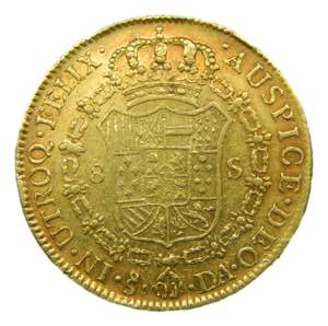 Carlos IV (1788-1808). 1793 DA. 8 escudos. ... 