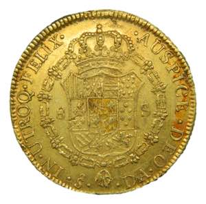Carlos IV (1788-1808). 1800 DA. 8 escudos. ... 