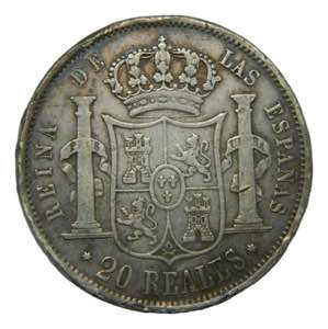 Isabel II (1833-1868). 1851. 20 reales. ... 