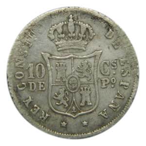 Alfonso XII (1874-1885). 1883. 10 centavos. ... 