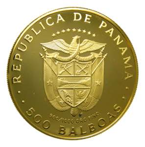 PANAMA 1977. 500 Balboas. (km#42) 41,7 gr. ... 