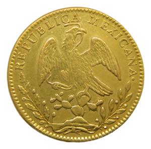 MEXICO. 8 escudos. 1861 Go PF Guanajuato ... 