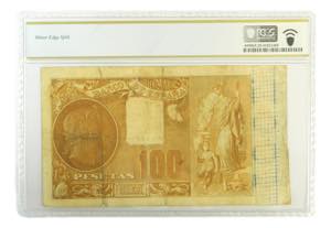 Billete de 100 pesetas 1898 Jovellanos. PCGS ... 