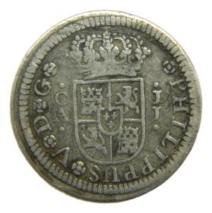 Felipe V (1700-1746). 1/2 real 1727 JJ. ... 