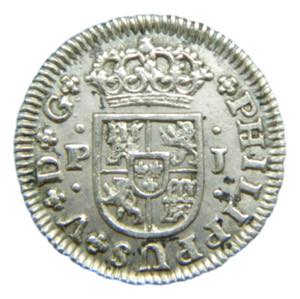 Felipe V (1700-1746). 1/2 real 1738 PJ. ... 