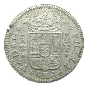 Felipe V (1700-1746). 2 reales 1727 F. ... 